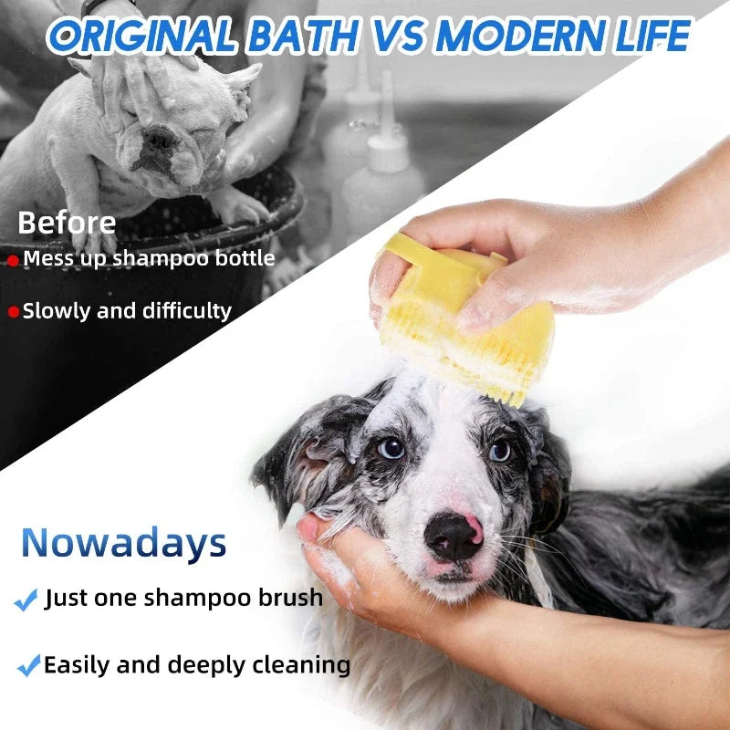 Pet Grooming Shampoo Brush
