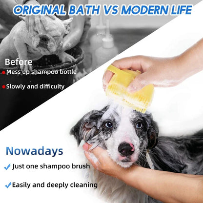Pet Grooming Shampoo Brush