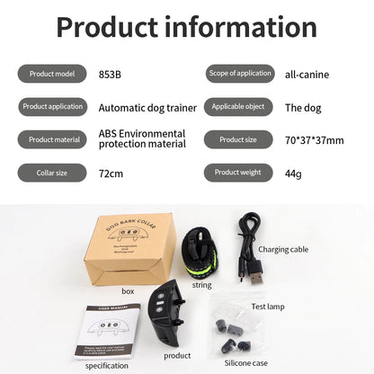 USB Rechargeable Auto Anti-Bark Collar