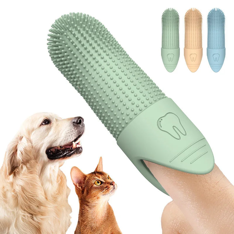 360° Silicone Dog Finger Toothbrush