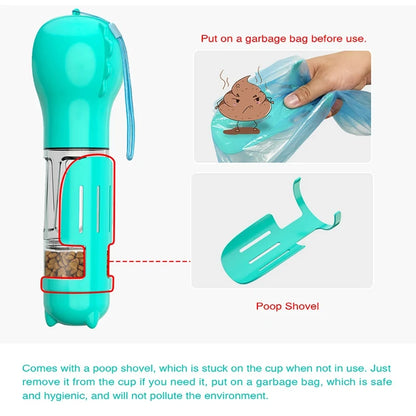 3-in-1 Portable Pet Water Bottle
