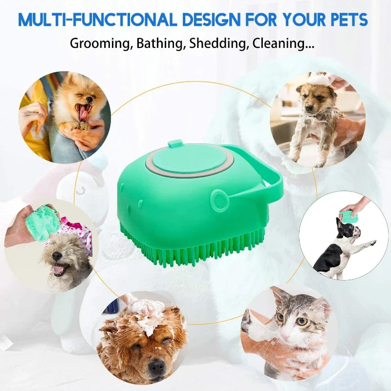 Pet Grooming Shampoo Brush