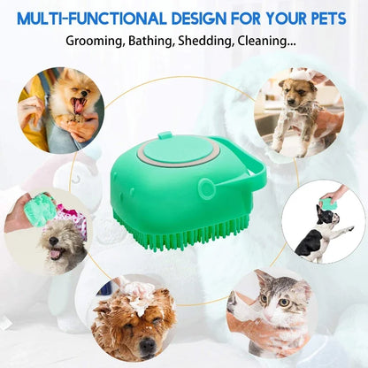 Pet Grooming Shampoo Brush